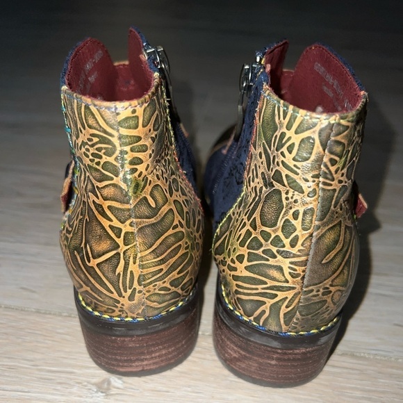 L’Artiste WOMEN’S GEORGIANA HANDPAINTED ANKLE BOOTS - Picture 5 of 12